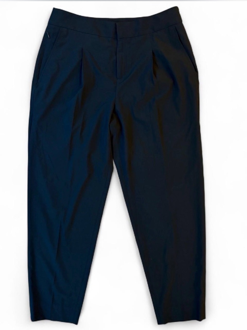 Banana Republic High-Rise Drapey Ponte Tapered Pants Black Size 6